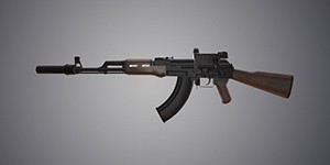 AK47枪3D交互模型