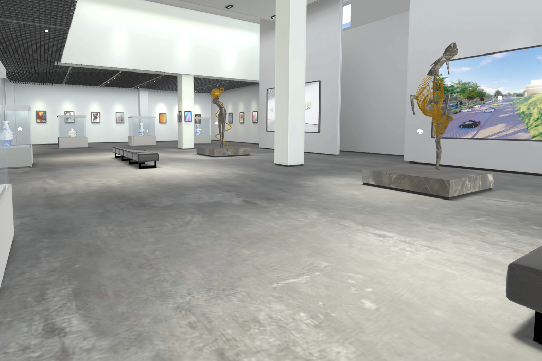 WEB3D第一人称虚拟艺术馆