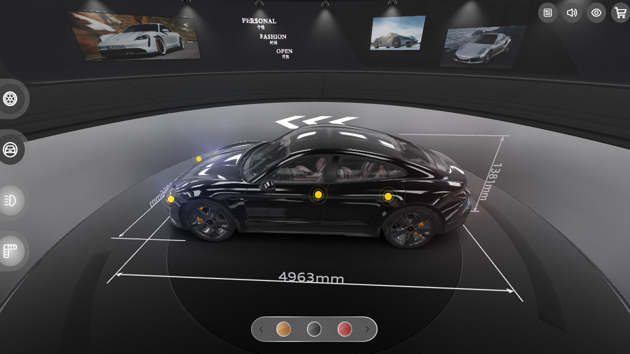 网上3D全景展厅，为客户提供沉浸式的车展体验