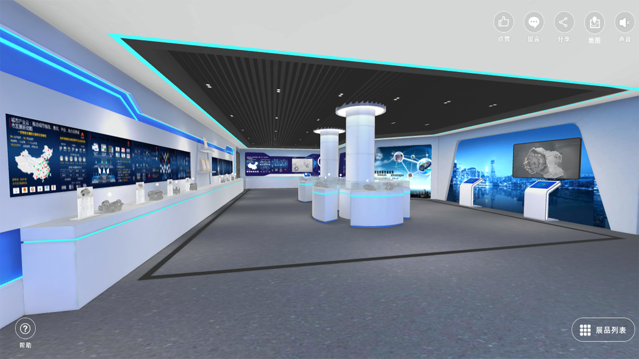 VR虚拟展厅设计，提供用户更直观的视觉体验